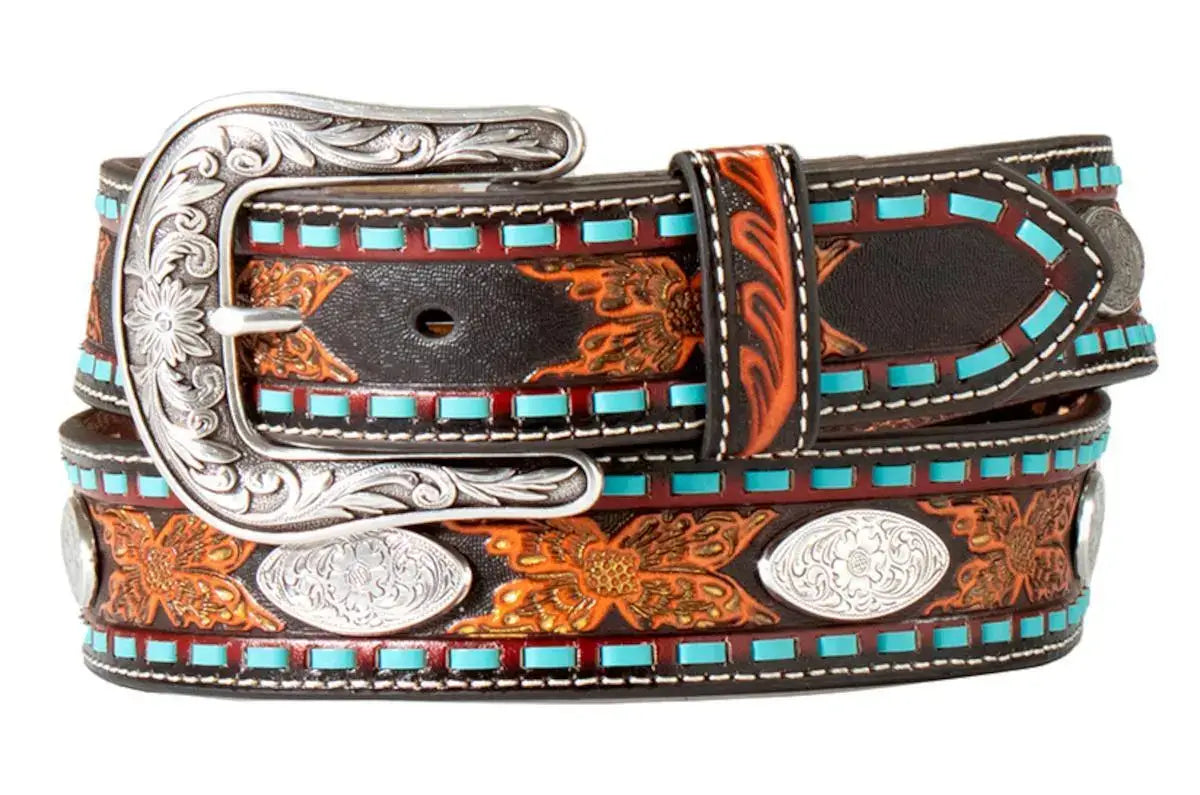 Nocona Women's Embossed Floral Western Belt
