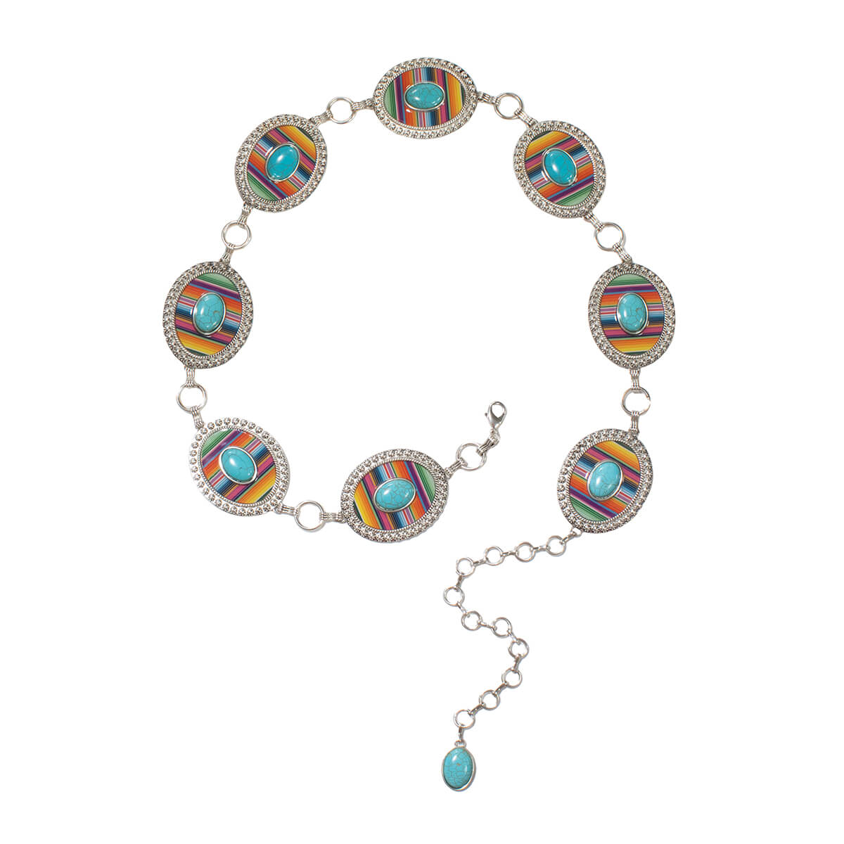 Nocona Women's Serape Chain Western Belt