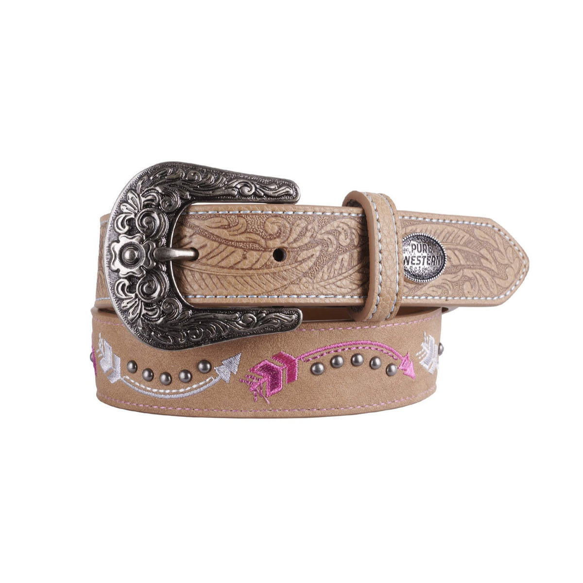 Pure Western Girl&#39;s Arrow Western Belt