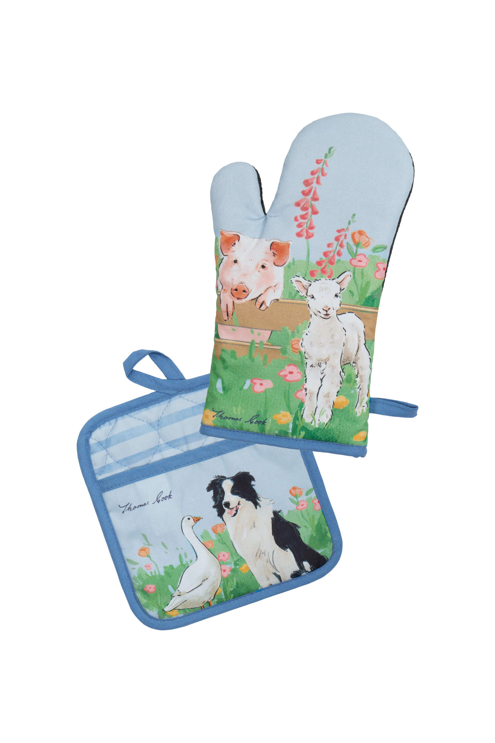 Thomas Cook Farmyard Oven Mitt & Pot Holder