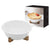 Alto Oven To Table Pie Dish With Trivet. White ceramic bowl on a wooden stand against a white background