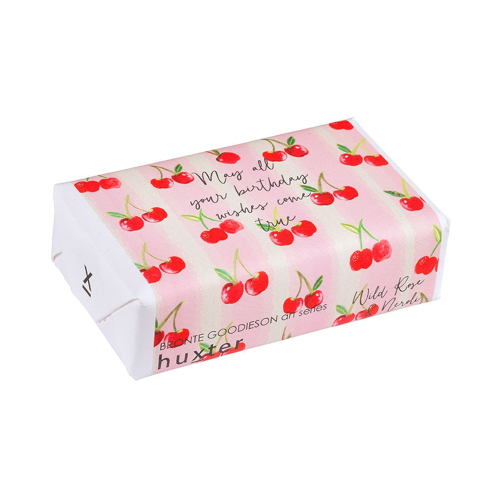 Huxter Cherry Stripe Birthday Wishes Soap
