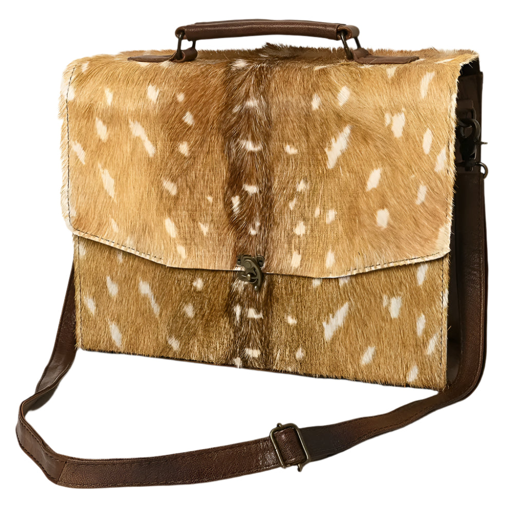 American Darling Women's Deer Print Hide Briefcase