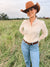 Reba Women's Stone Linen Gal L/S Shirt