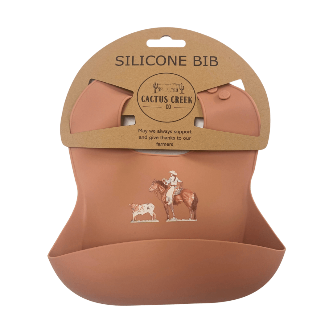 Cactus Creek Silicone Roper Baby Bib