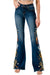 Grace In LA Women's Cactus High Waist Flare Jean