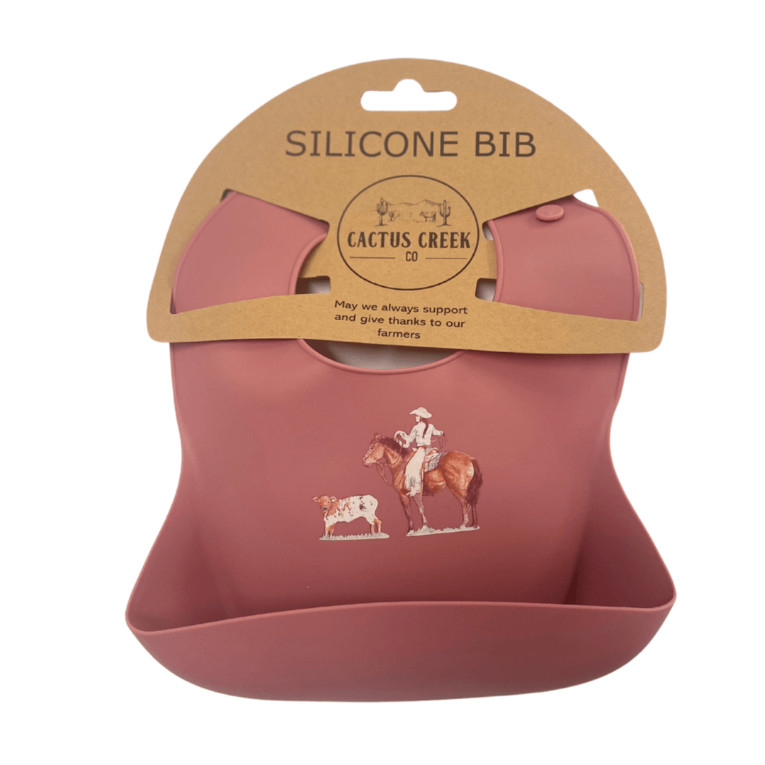 Cactus Creek Silicone Roper Baby Bib