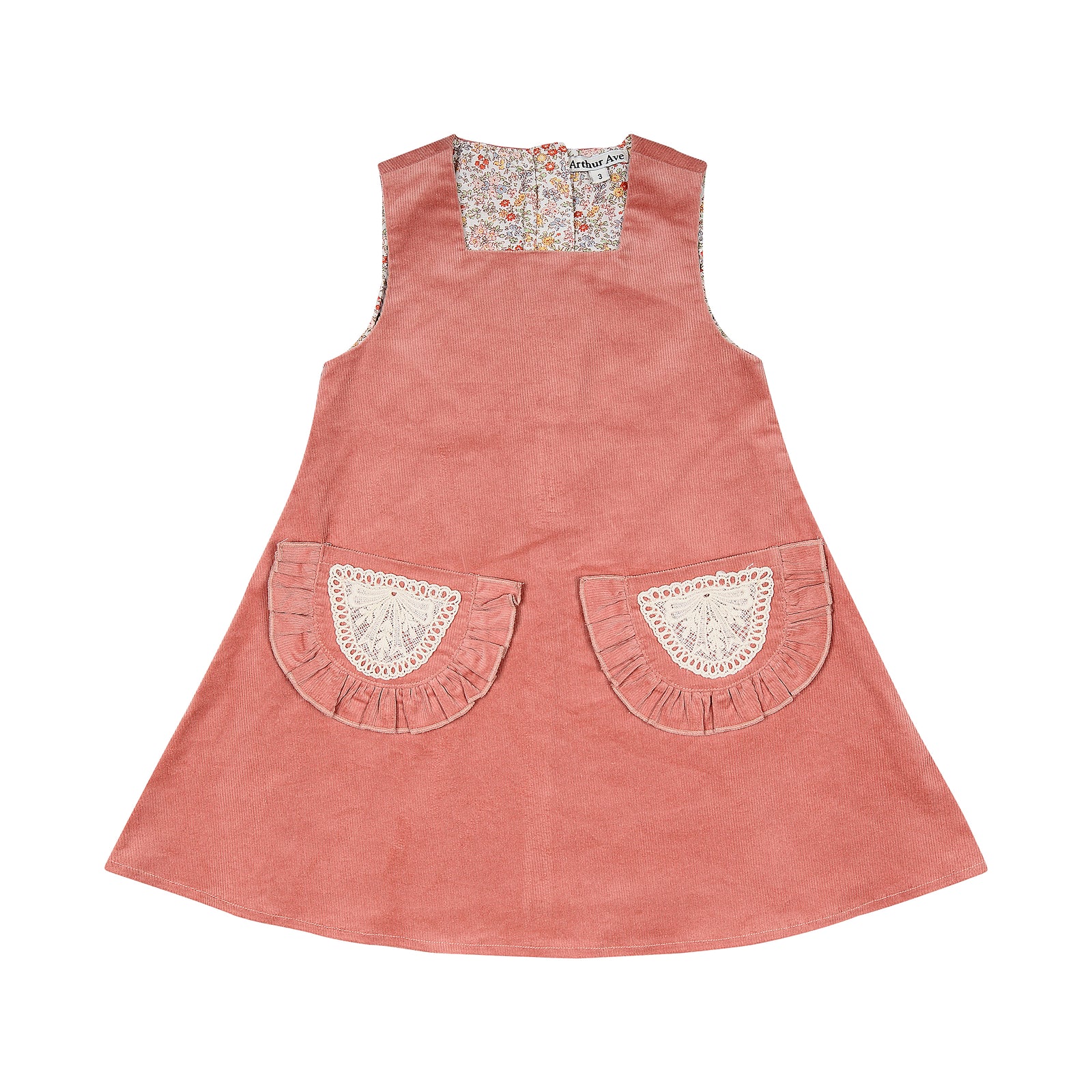 Atrhur Ave Bloom Corduroy Toddler Pinafore