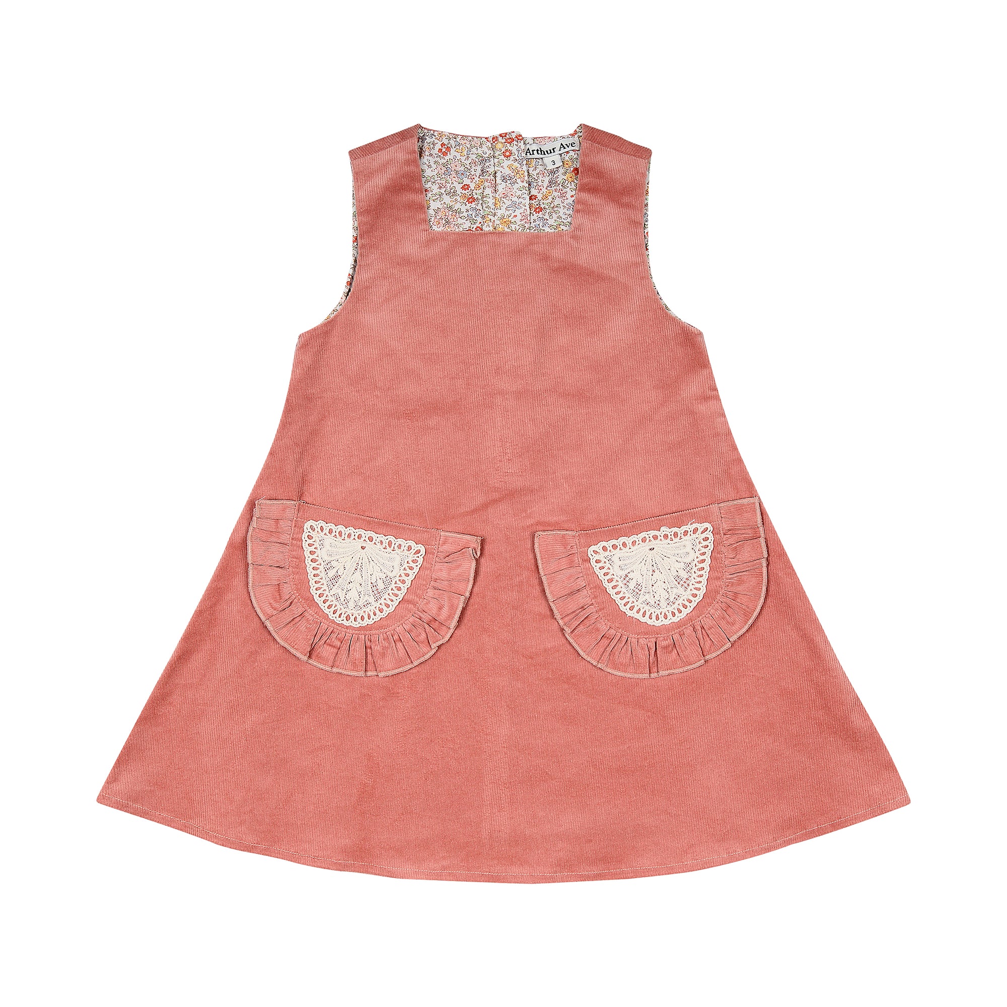 Atrhur Ave Bloom Corduroy Toddler Pinafore