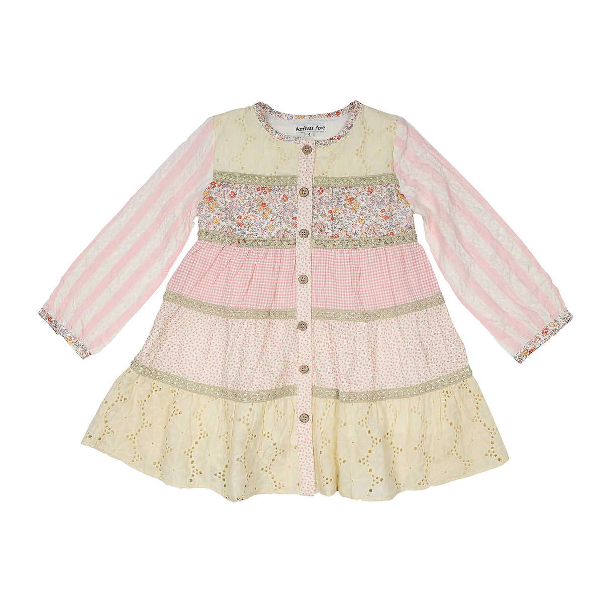 Arthur Ave Infant Bloom Soft Tiered Infant Dress