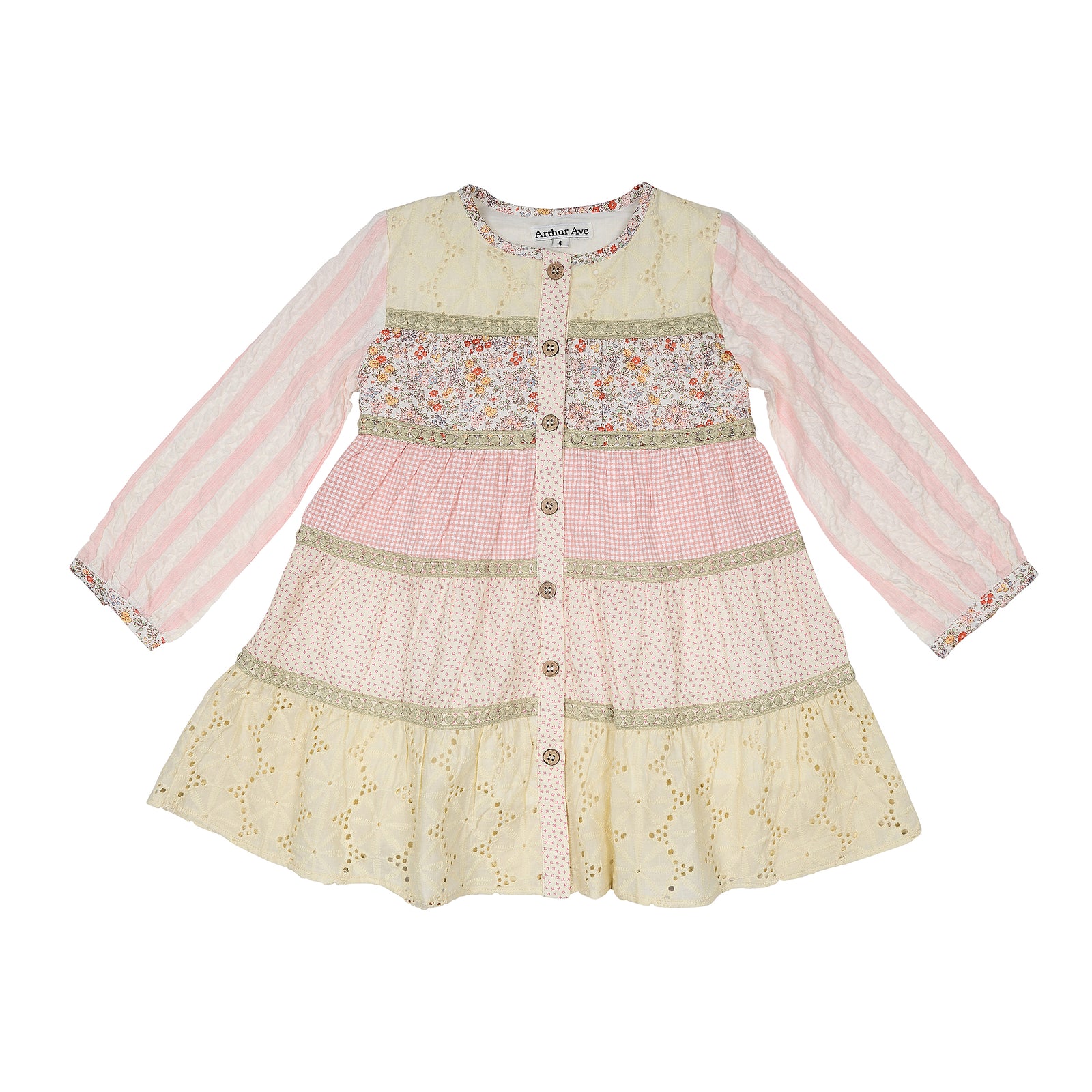 Arthur Ave Infant Bloom Soft Tiered Infant Dress