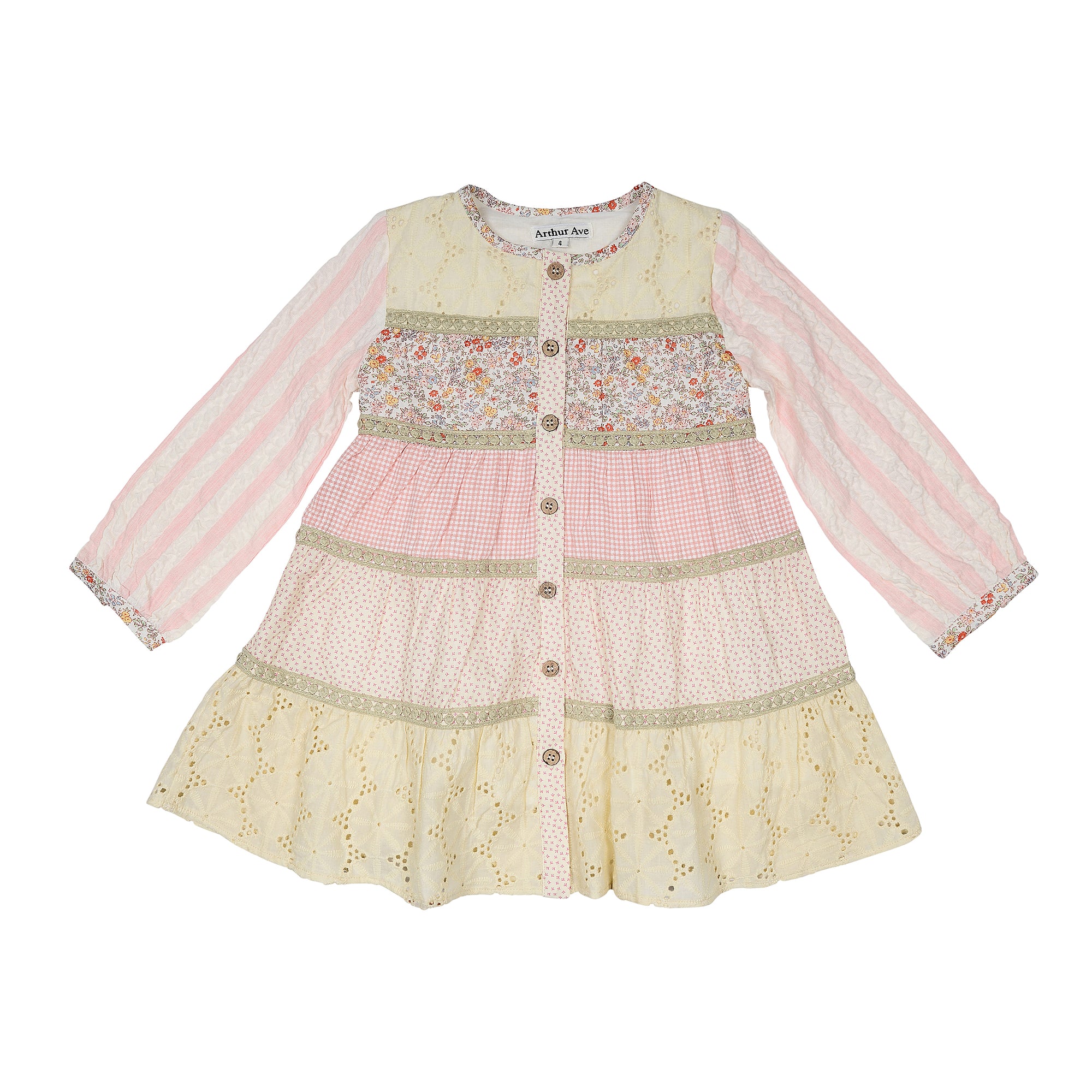 Arthur Ave Infant Bloom Soft Tiered Infant Dress