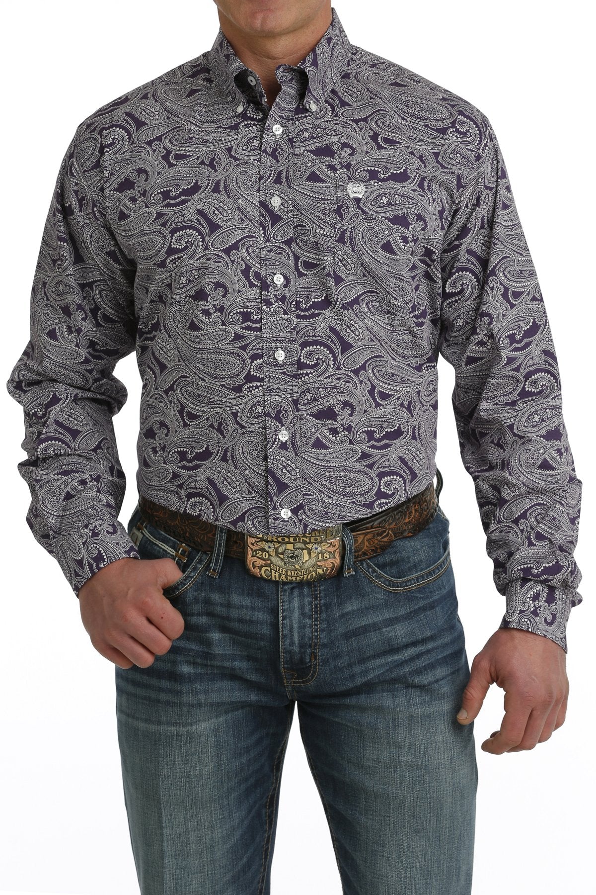 Cinch Men's Paisley L/S Western Shirt