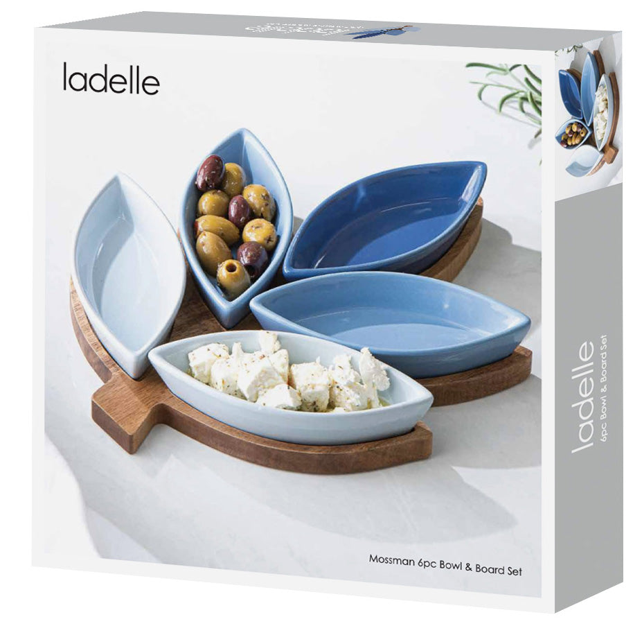 Ladelle Mossman 6pc Bowl & Board Set