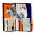 Show Horse Stylish Silky Scarf. Silk scarf with horse design on a multicolored background