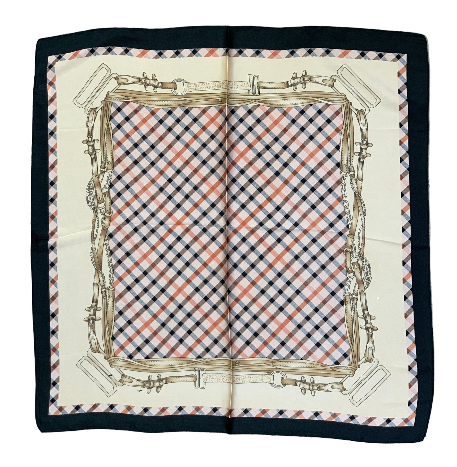 Bits & Leather Designer Square Silk Scarf