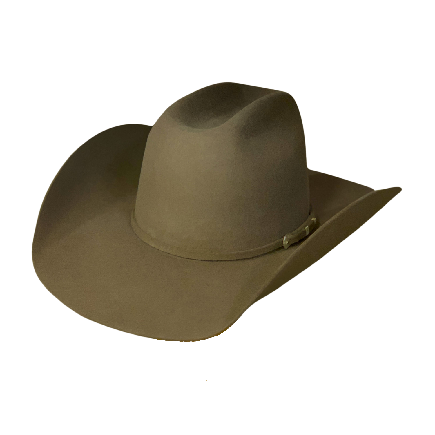 Serratelli 6X 4 3/8" Brim Nutmeg Felt Cowboy Hat. A brown felt cowboy hat with a 4 3/8 inch brim and WL crown.