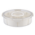 Pizzazz Round 9 Compartment Grazing Box w/ Carry Handles . Round white filter with a central circular design on a white background