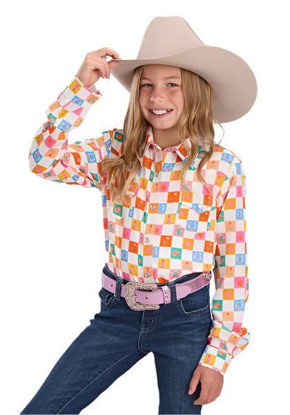 Roper Girl's Five Star L/S Western Shirt