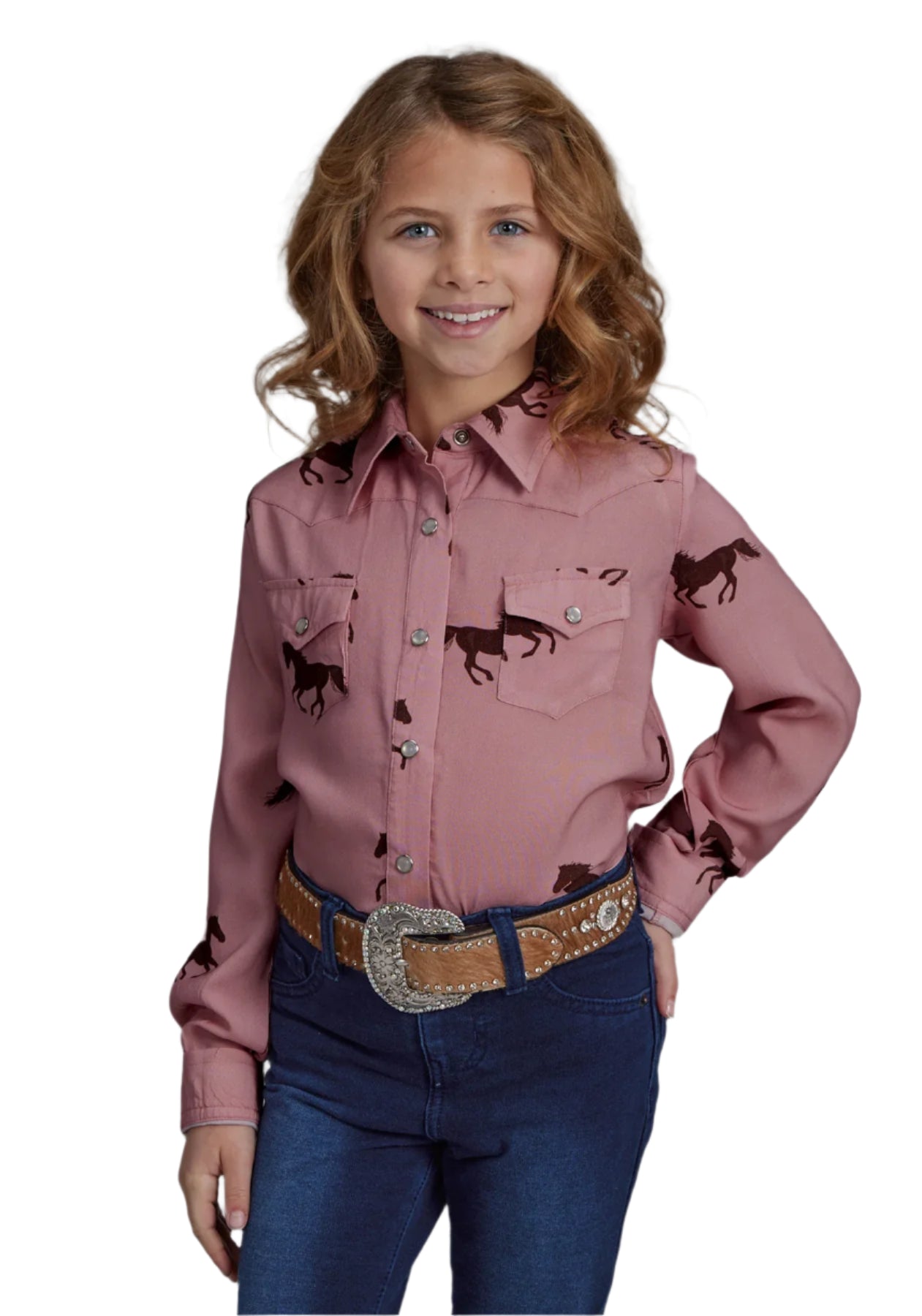Roper Girl's Five Star Collection L/S Western Shirt