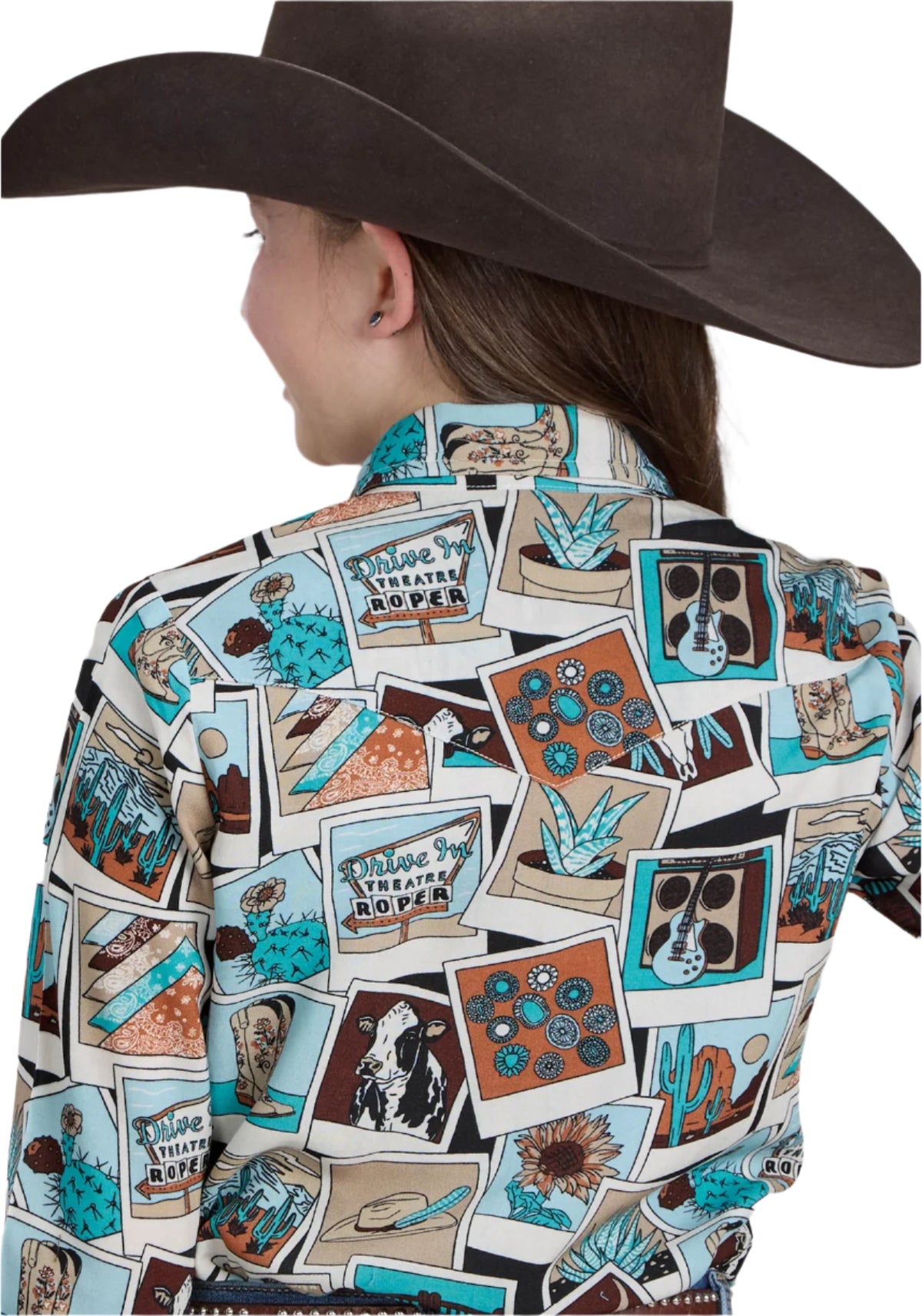 Roper Girl's Five Star Collection L/S Shirt