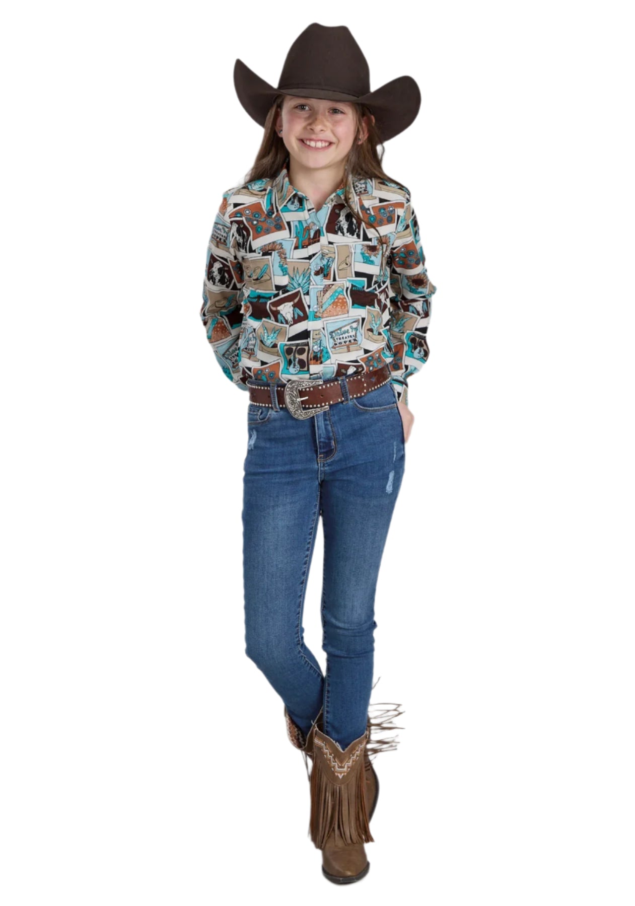Roper Girl's Five Star Collection L/S Shirt