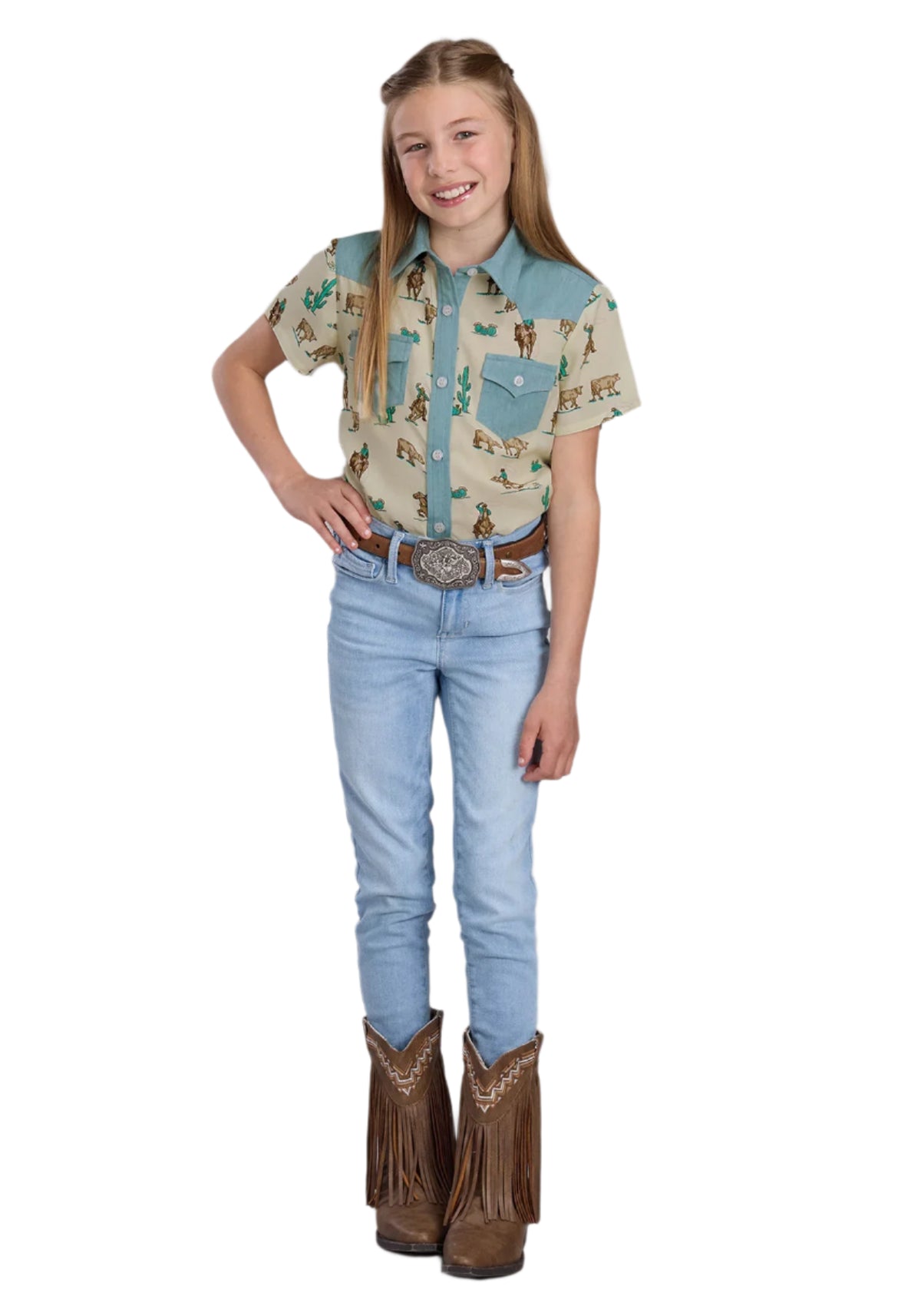 Roper Girl's Five Star S/S Western Shirt