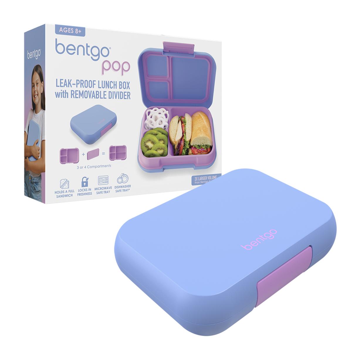 Bentgo Pop lunch box with packaging on a white background