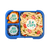 Bentgo Pop Lunch Box. Green lunch box with blue accents and packaging on a white background