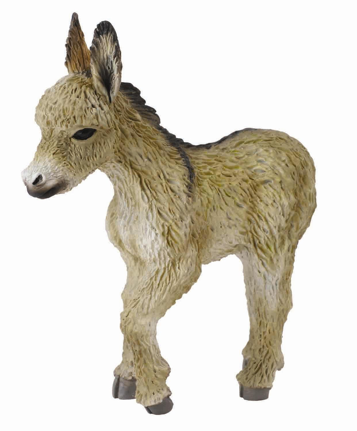 Donkey figurine on a white background