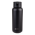 Oasis Ceramic Lined Stainless Steel Moda Drink Bottle- 1L. Black water bottle with 'Oasis' logo on a white background