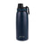 Oasis Stainless Steel Sports Bottle - 780ml. Navy blue water bottle with black cap on a white background