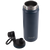 Oasis Challenger Stainless Steel Sports Bottle - 550ml. Navy blue insulated bottle with black cap on a white background