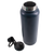Oasis Challenger Stainless Steel Sports Bottle - 1.1L. Navy blue water bottle with black cap on a white background