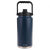 Oasis Stainless Steel Double Wall Insulated Jug w/ Carry Handle 3.8L. Four insulated water bottles in black, blue, silver, and green with 'oasis' branding on a white background.