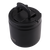 Oasis Stainless Steel Double Wall Insulated Food Flask - 550mL. Black insulated mug with lid on a white background