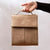 Harley Latte Lunch Bag. Brown suede backpack with 'TEMPA' branding on a white background