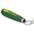 Nothing Runs Like a Deere Wooden Handle Bottle Opener. Green bottle opener with 'Nothing runs like a Deere' text on a white background
