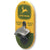 John Deere wall-mounted bottle opener with yellow and green design.