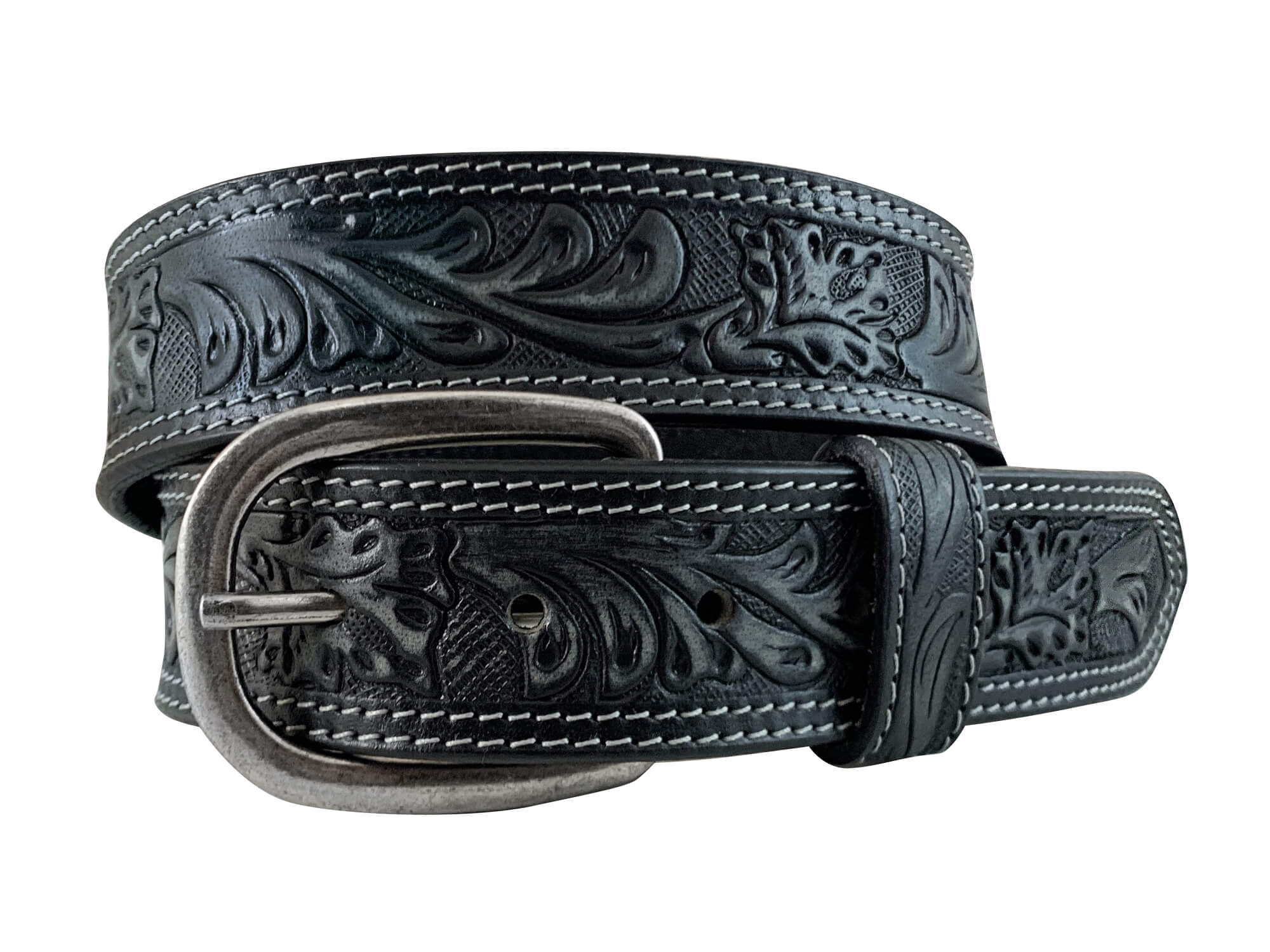 Roper Women's Floral Embossed Leather Western Belt