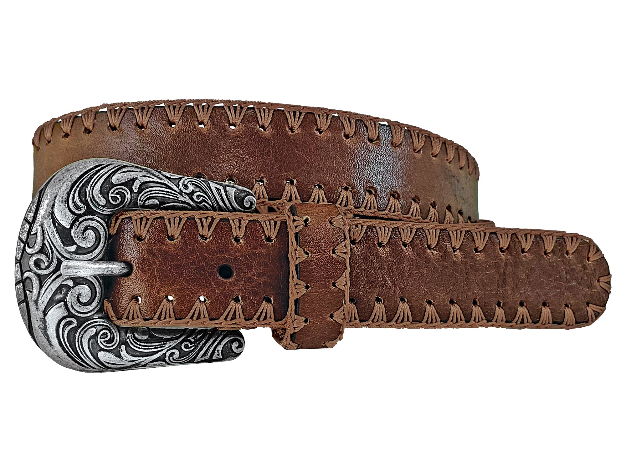 Roper Women's Crochet Edge Western Belt
