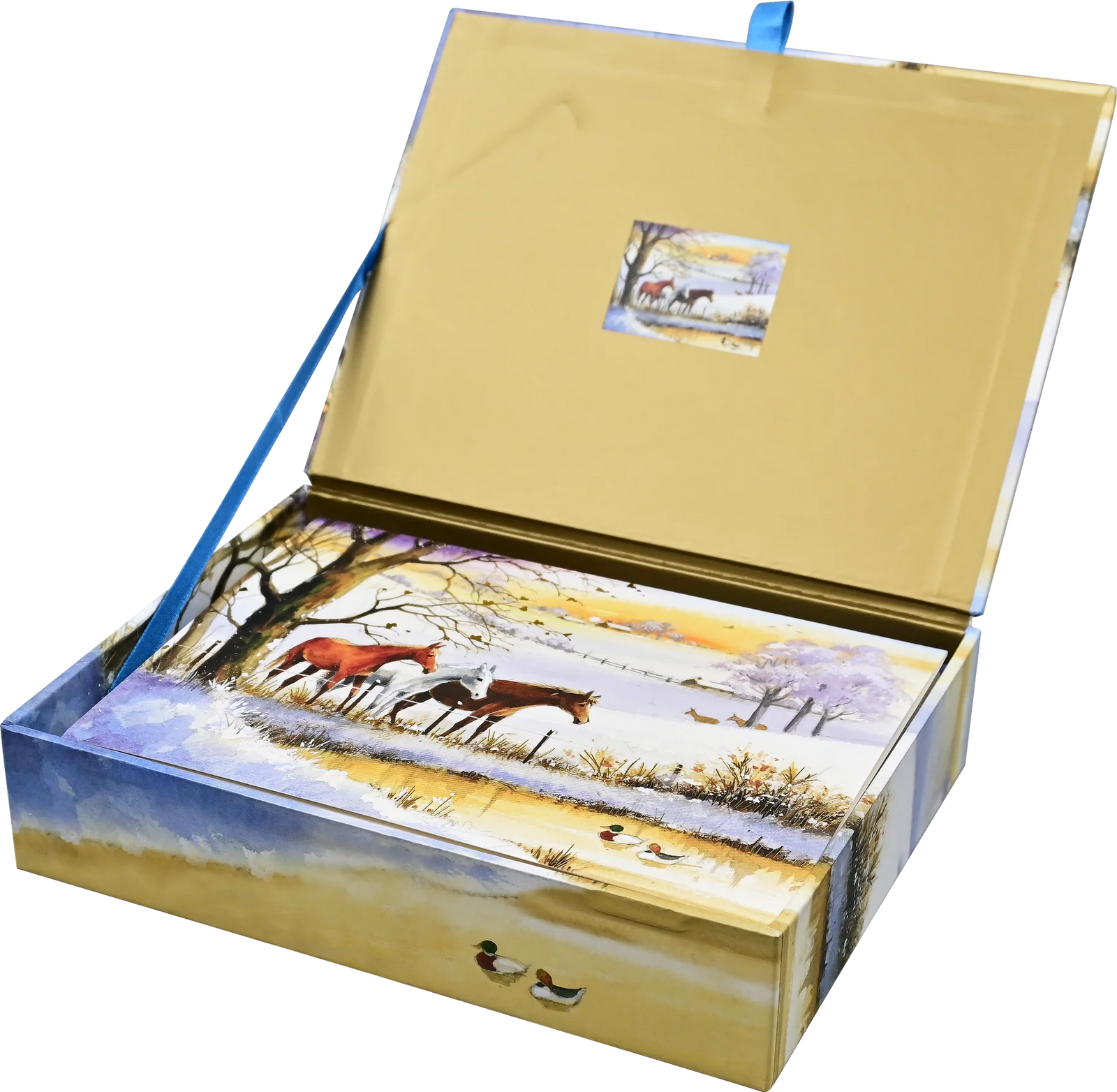 Horses in Winter Deluxe Boxed Holiday Cards
