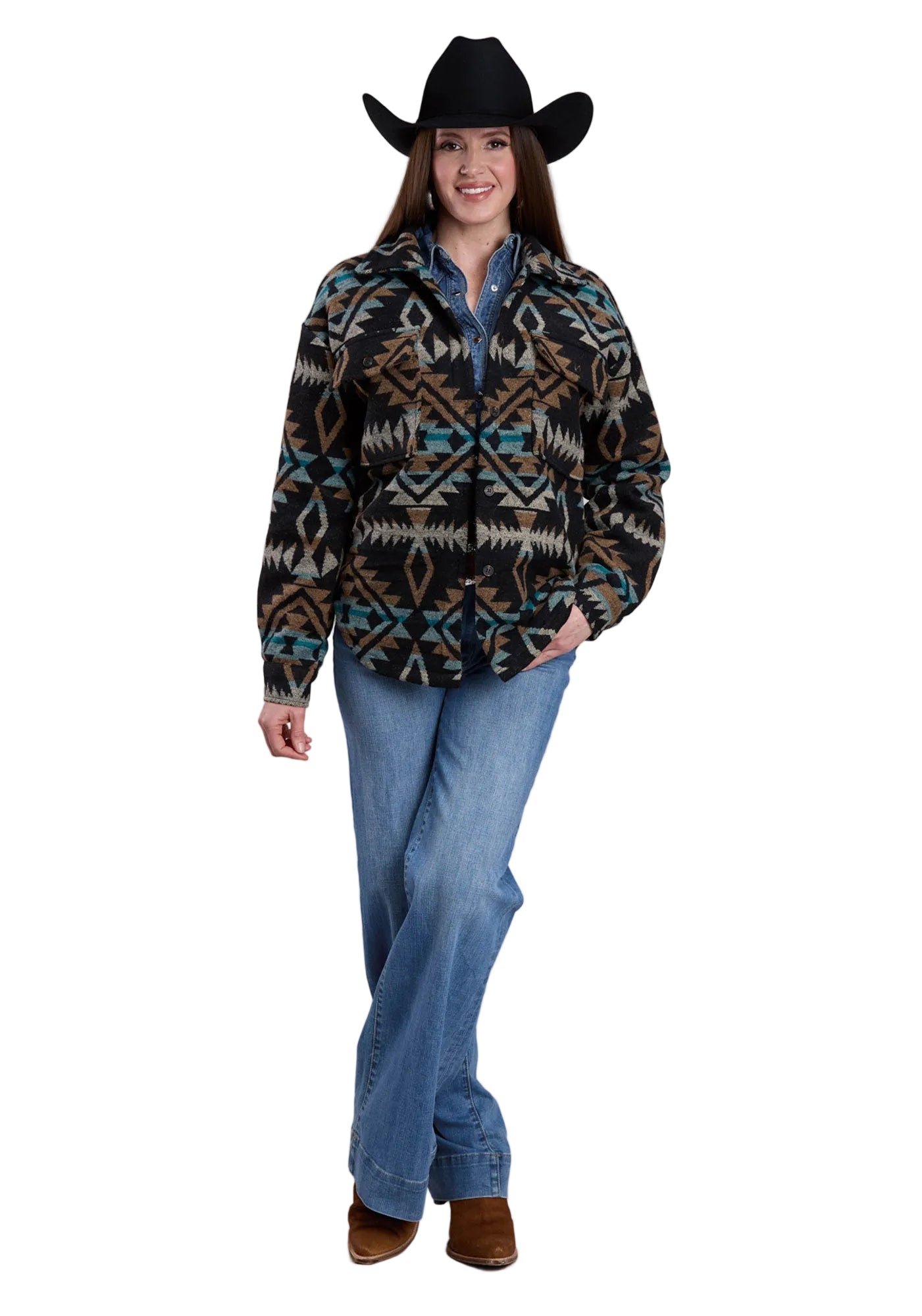 Roper Women's Aztec Print Western Jacket