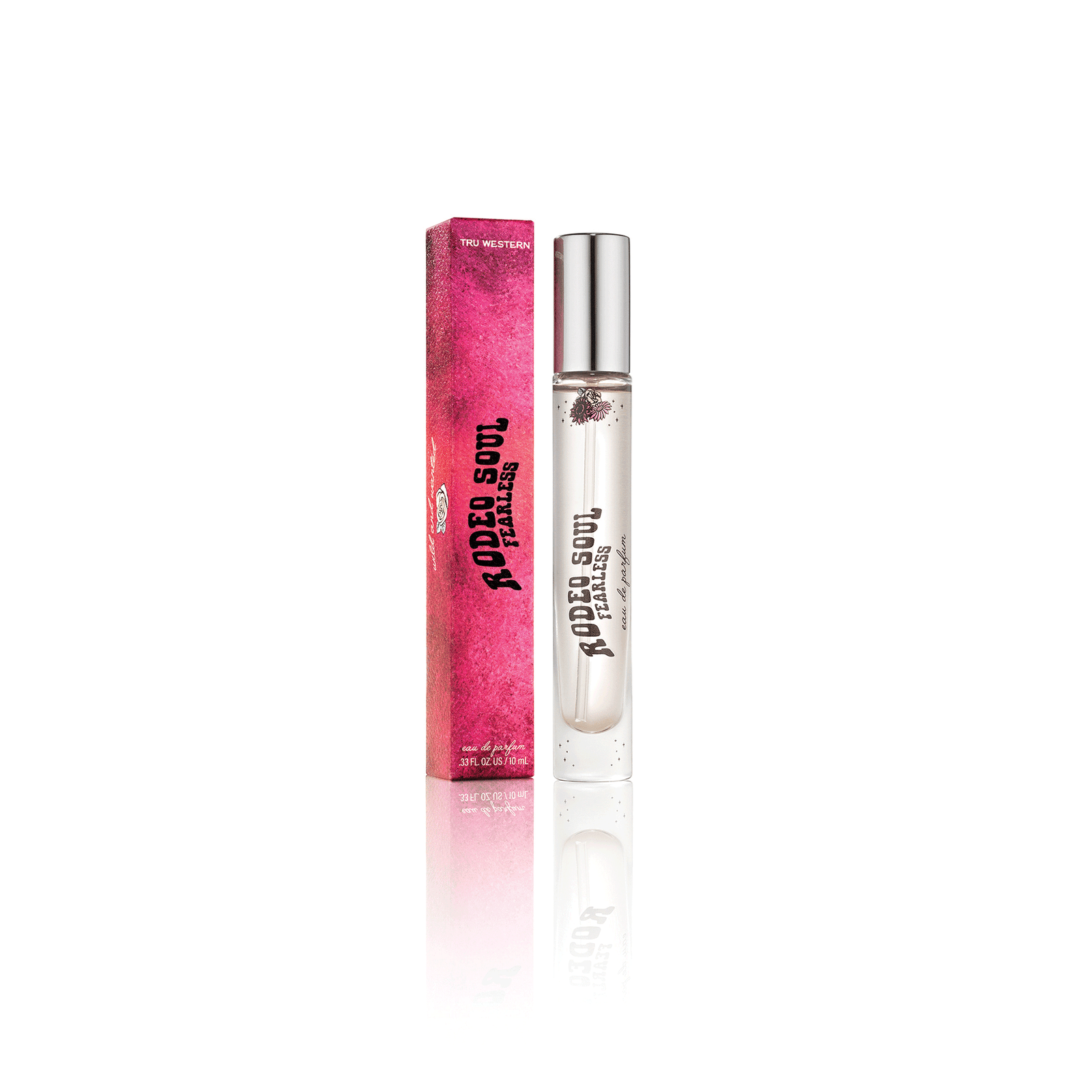Perfume bottle and packaging with 'Super Soul' branding on a white background