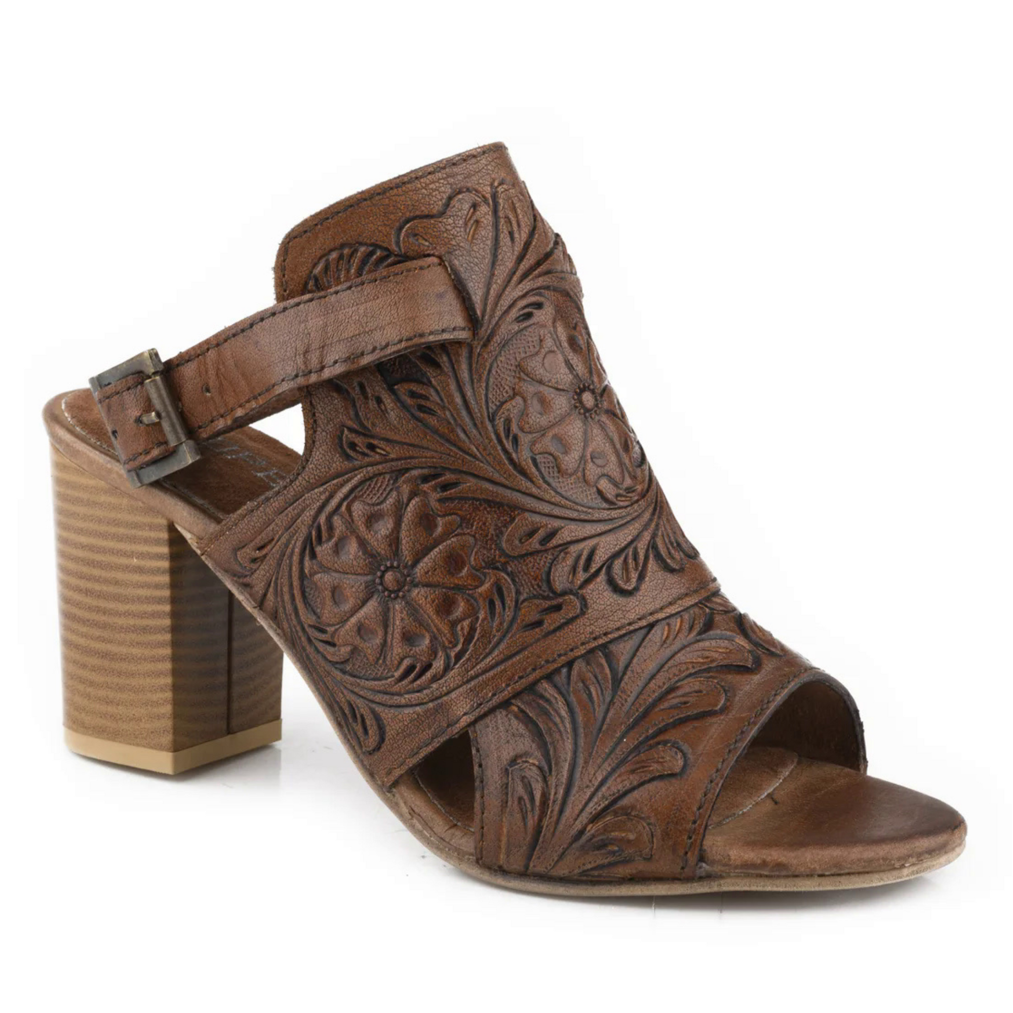 Roper Women's Mika Back Strap Western Shoe