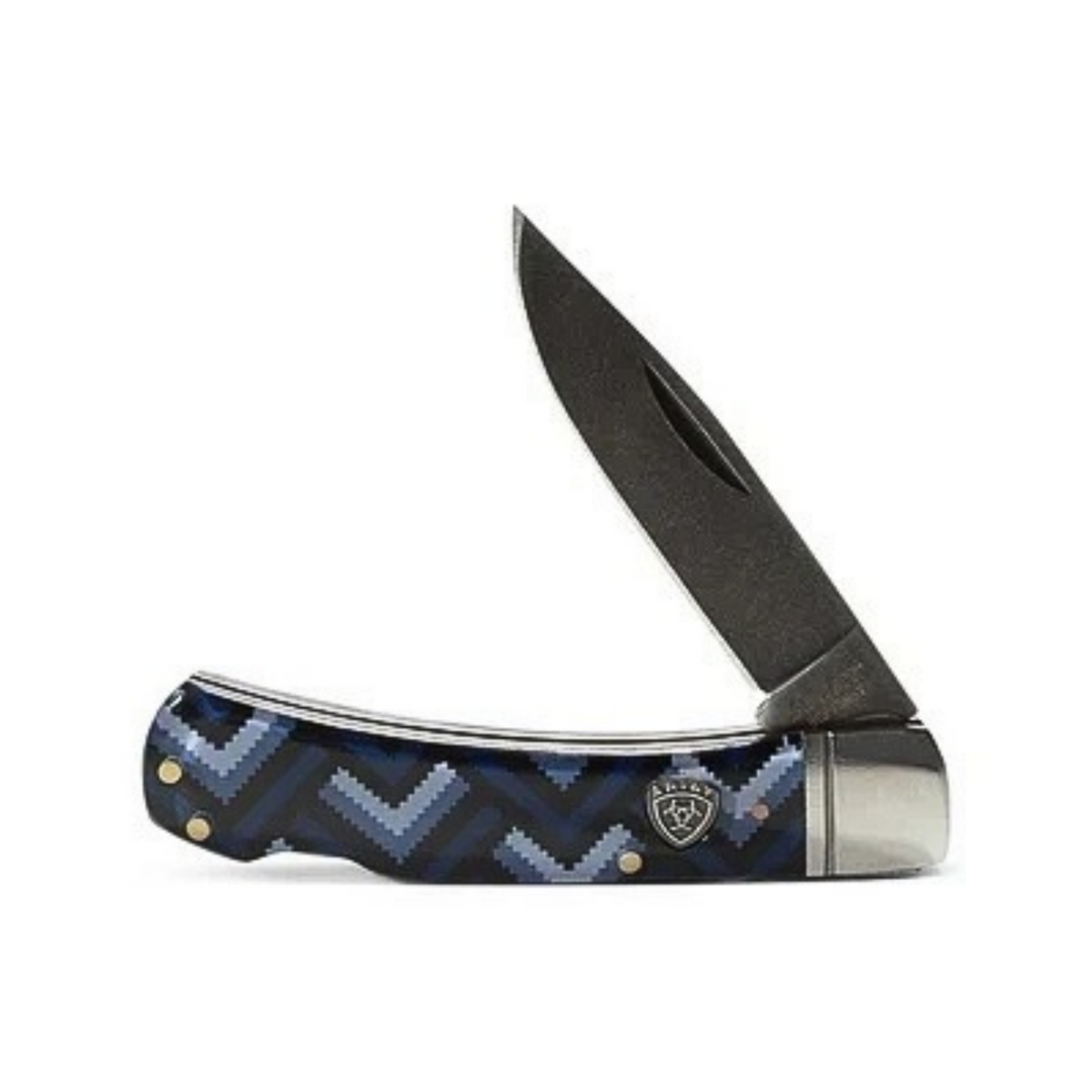 Ariat 3" Smooth Purple Geo Print Pocket Knife Ariat
