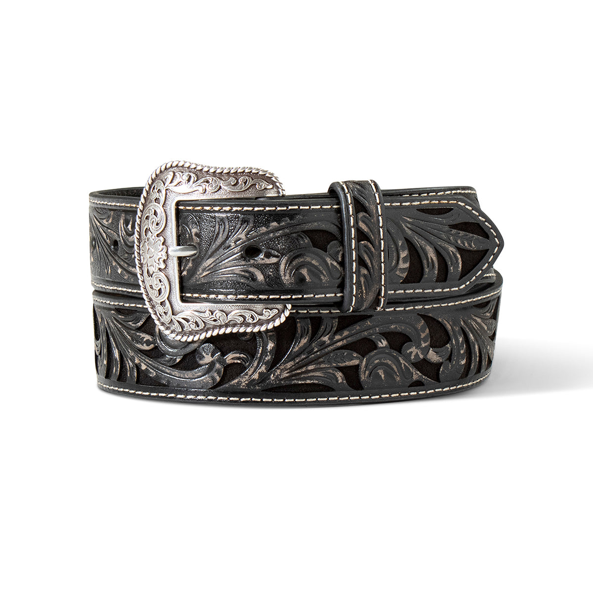 Ariat Women's Floral Embossed Western Belt