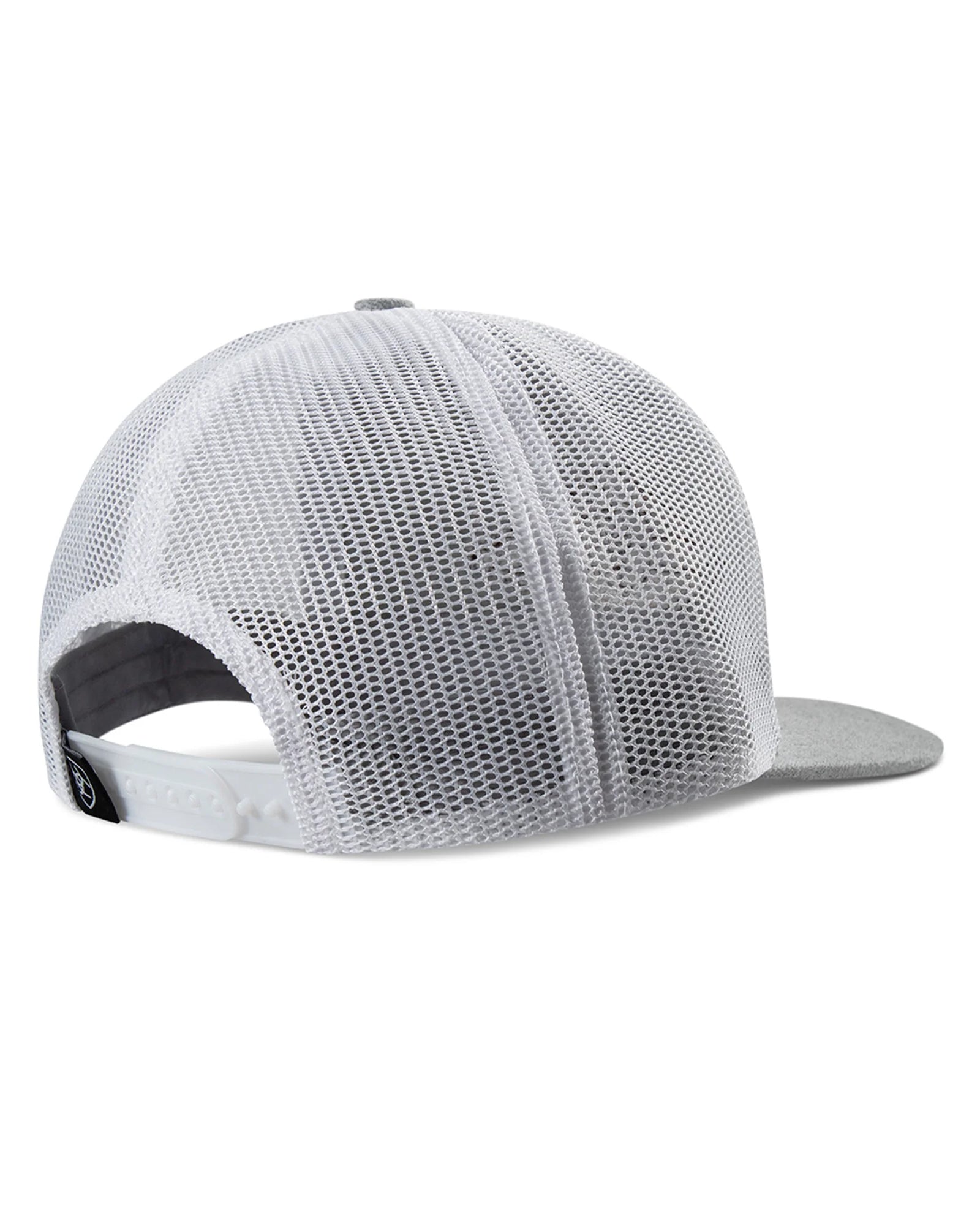 Gray mesh cap on a white background