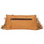 Women's Hand Painted Tooling Leather Flap Cowhide Bag With Fringes