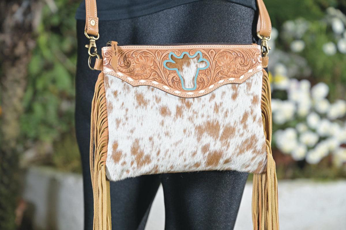 The Design Edge Women&#39;s Marbella Fringed Sling Bag